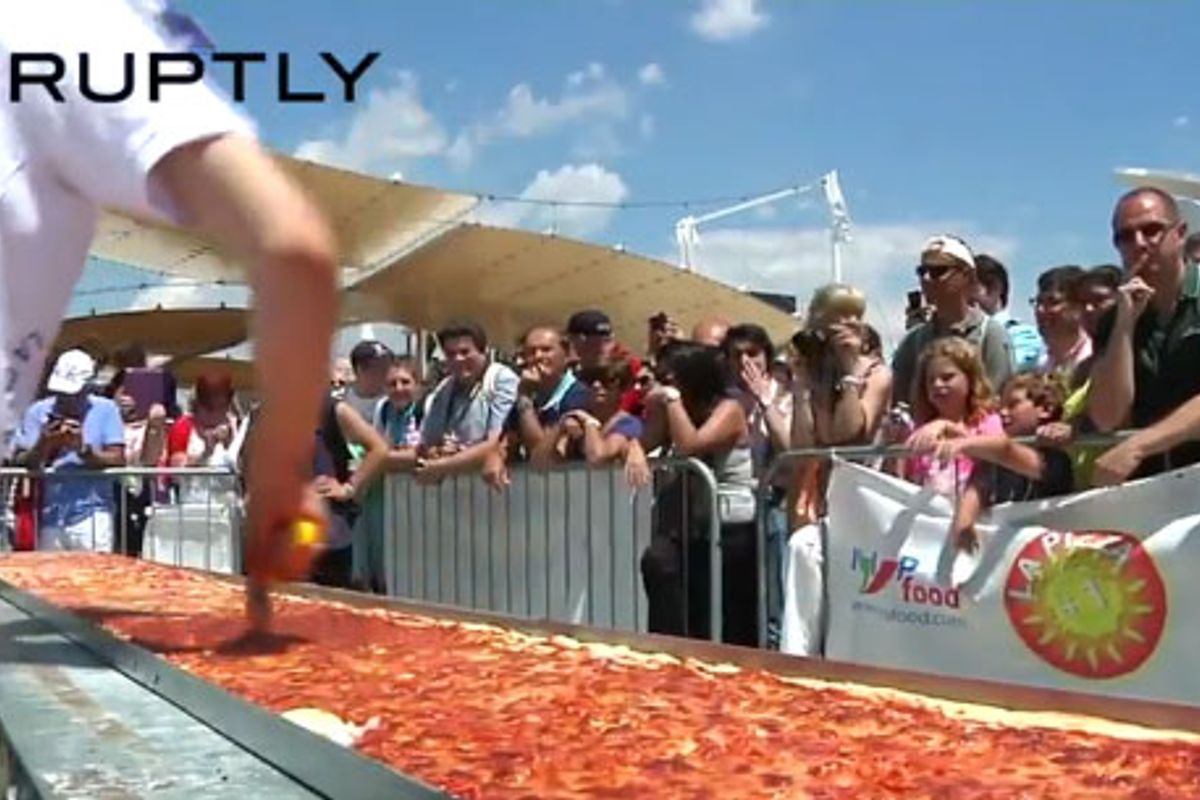 Italia Hace La Pizza Mas Grande Del Mundo Wapa Tv Noticias Videos