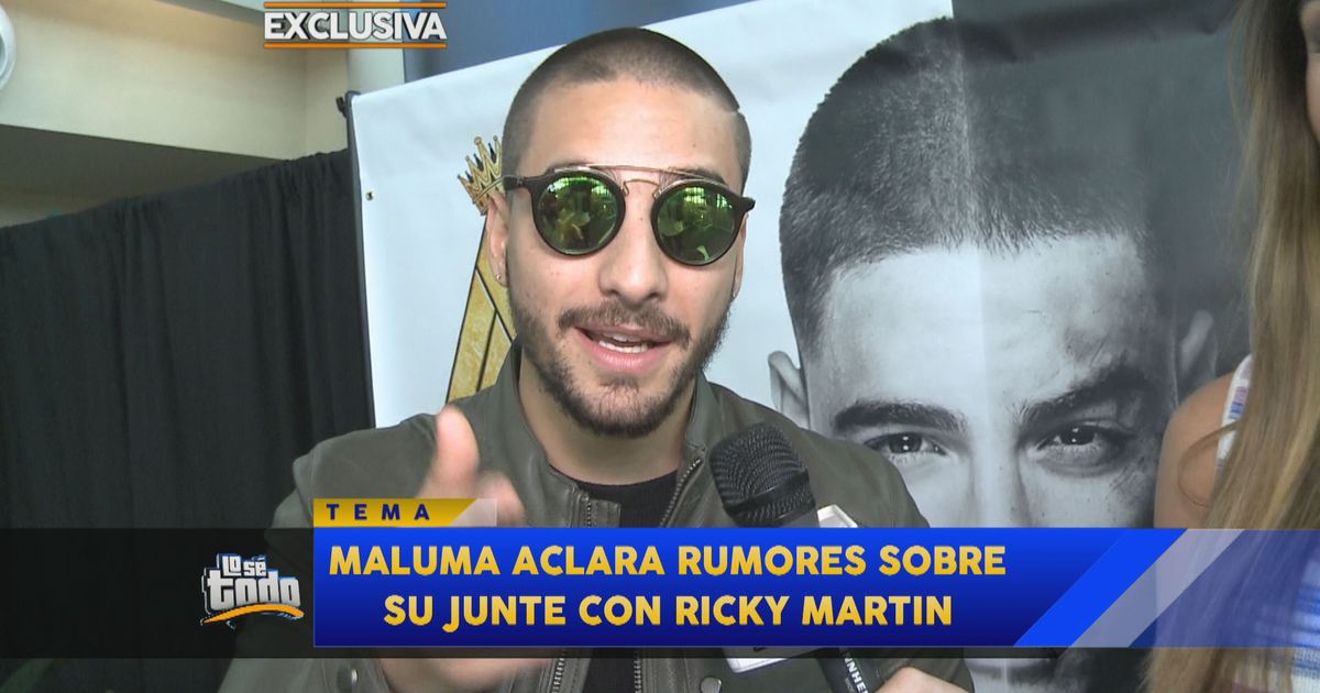 Maluma aclara rumores sobre junte con Ricky Martin  - Noticias -  Videos